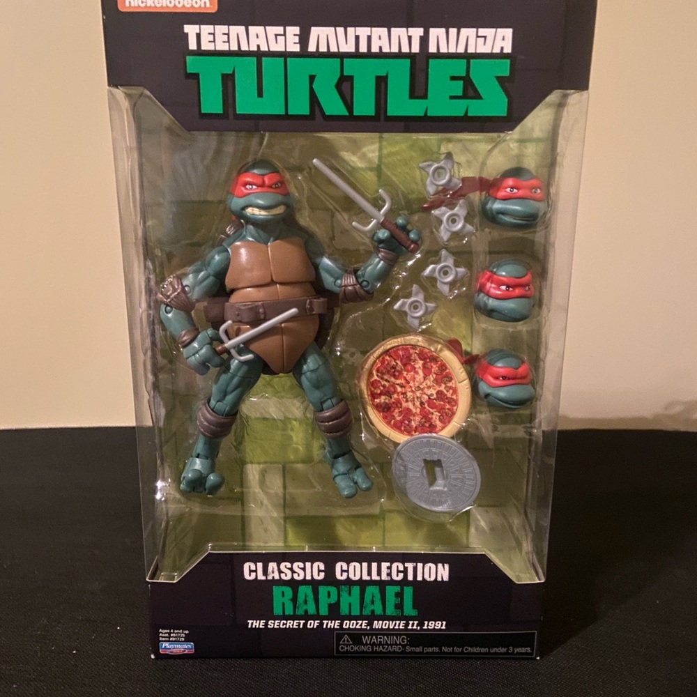 Nickelodeon Teenage Mutant Ninja Turtles Raphael Action Figure - Green and Red